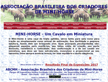 Tablet Screenshot of minihorse.com.br